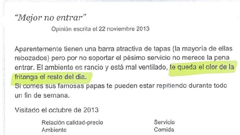 evitar críticas de malos olores en restaurantes