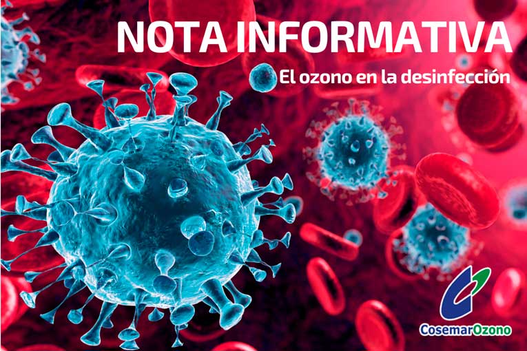 Nota informativa: Ozono en la desinfección
